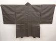 Photo4: 6704T12z500 Vintage Japanese Kimono Silk Men's HAORI 寿 Olive-Brown (4)