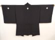Photo4: 6704T13z540 Vintage Japanese Kimono Silk Men's HAORI Daruma Black (4)