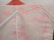 Photo8: 6708T01z420 Vintage Japanese Kimono Silk SHIBORI HAORI Wave Dark red (8)