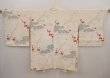 Photo1: 6708T03z580 Vintage Japanese Kimono Silk HAORI Plum blossom Off-white (1)