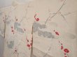 Photo2: 6708T03z580 Vintage Japanese Kimono Silk HAORI Plum blossom Off-white (2)