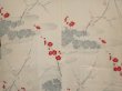 Photo3: 6708T03z580 Vintage Japanese Kimono Silk HAORI Plum blossom Off-white (3)