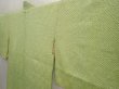 Photo2: 6708T04z450 Vintage Japanese Kimono Silk SHIBORI HAORI  Yellow green (2)