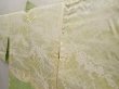 Photo7: 6708T04z450 Vintage Japanese Kimono Silk SHIBORI HAORI  Yellow green (7)