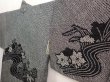 Photo2: 6708T05z490 Vintage Japanese Kimono Silk SHIBORI HAORI Flower Black (2)
