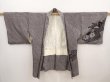 Photo4: 6708T05z490 Vintage Japanese Kimono Silk SHIBORI HAORI Flower Black (4)