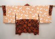 Photo6: 6708T06z530 Vintage Japanese Kimono Silk HAORI Bird Black (6)