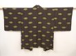 Photo1: 6708T08z570 Vintage Japanese Kimono Silk HAORI  Green-Gray (1)