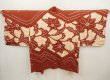 Photo1: 6708T09z580 Vintage Japanese Kimono Silk HAORI Flower Brown (1)