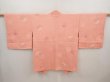 Photo1: 6708T10z540 Vintage Japanese Kimono Silk HAORI Flowers Pink (1)