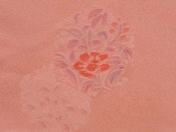 Photo4: 6708T10z540 Vintage Japanese Kimono Silk HAORI Flowers Pink (4)
