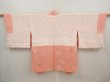 Photo6: 6708T10z540 Vintage Japanese Kimono Silk HAORI Flowers Pink (6)