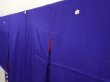 Photo2: 6708T11z440 Antique Japanese Kimono Silk IROTOMESODE Dark lavender blue (2)