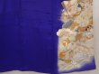 Photo7: 6708T11z440 Antique Japanese Kimono Silk IROTOMESODE Dark lavender blue (7)