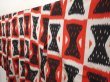 Photo2: 6708T12z850 Vintage Japanese Kimono Silk OMESHI KOMON  Dark red (2)