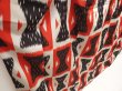 Photo3: 6708T12z850 Vintage Japanese Kimono Silk OMESHI KOMON  Dark red (3)