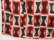 Photo4: 6708T12z850 Vintage Japanese Kimono Silk OMESHI KOMON  Dark red (4)