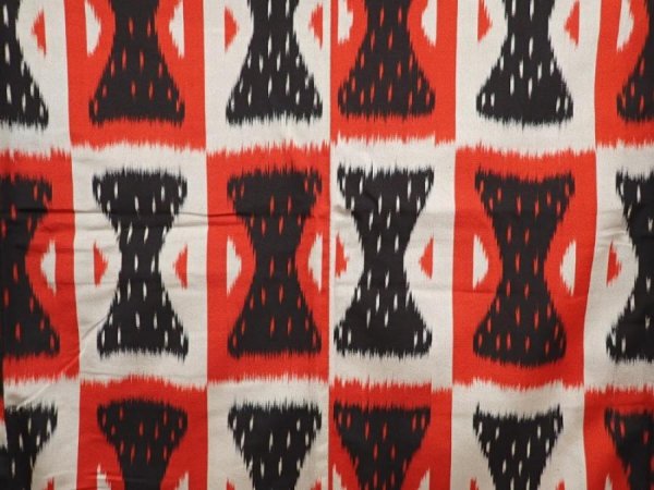 Photo5: 6708T12z850 Vintage Japanese Kimono Silk OMESHI KOMON  Dark red (5)