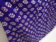 Photo2: 6708T13z580 Vintage Japanese Kimono Silk KOMON Flower Dark lavender blue (2)