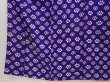 Photo3: 6708T13z580 Vintage Japanese Kimono Silk KOMON Flower Dark lavender blue (3)