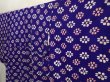 Photo4: 6708T13z580 Vintage Japanese Kimono Silk KOMON Flower Dark lavender blue (4)