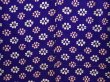 Photo5: 6708T13z580 Vintage Japanese Kimono Silk KOMON Flower Dark lavender blue (5)