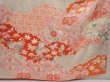 Photo7: 6708T14z1290 Vintage Japanese Kimono Silk FURISODE Flowers Pink (7)