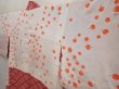 Photo7: 6709T04z400 Vintage Japanese Kimono Silk SHIBORI HAORI  Wine red (7)