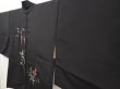 Photo2: 6709T05z560 Vintage Japanese Kimono Silk HAORI Nandin Black (2)