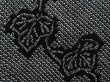 Photo4: 6709T10z500 Vintage Japanese Kimono Silk SHIBORI HAORI Leaf Black (4)