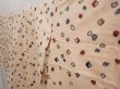 Photo2: 6709T12z620 Vintage Japanese Kimono Silk MEISEN KOMON Peach (2)