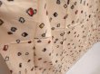 Photo3: 6709T12z620 Vintage Japanese Kimono Silk MEISEN KOMON Peach (3)