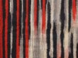 Photo6: 6709T13z670 Vintage Japanese Kimono Silk MEISEN KOMON  Dark red (6)