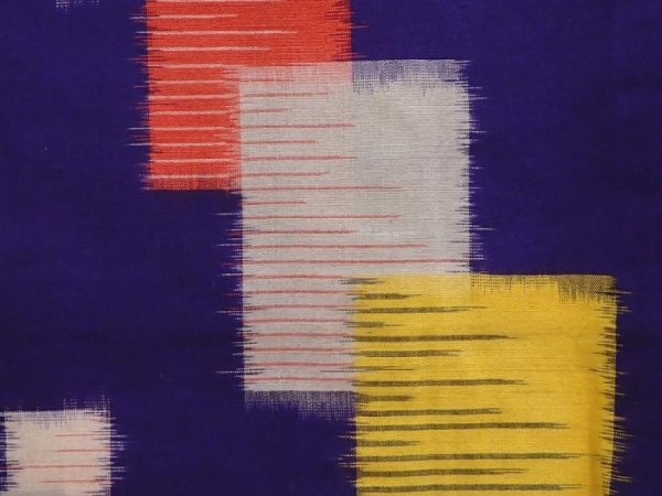 Photo6: 6709T14z650 Vintage Japanese Kimono Silk MEISEN KOMON  Dark lavender (6)