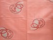 Photo5: 6709T15z290 Vintage Japanese Kimono Silk HITOE MEISEN KOMON  Pink (5)
