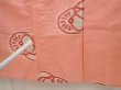Photo7: 6709T15z290 Vintage Japanese Kimono Silk HITOE MEISEN KOMON  Pink (7)