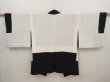 Photo6: 6710T07z580 Vintage Japanese Kimono Silk HAORI Karesansui Black (6)