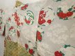Photo7: 6710T08z420 Vintage Japanese Kimono Silk SHIBORI HAORI  Olive green (7)