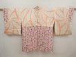 Photo6: 6710T09z840 Vintage Japanese Kimono Silk HAORI  Pink (6)
