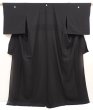 Photo1: 6710T12z670  Japanese Kimono Silk See through KUROMONTSUKI Plain Black (1)