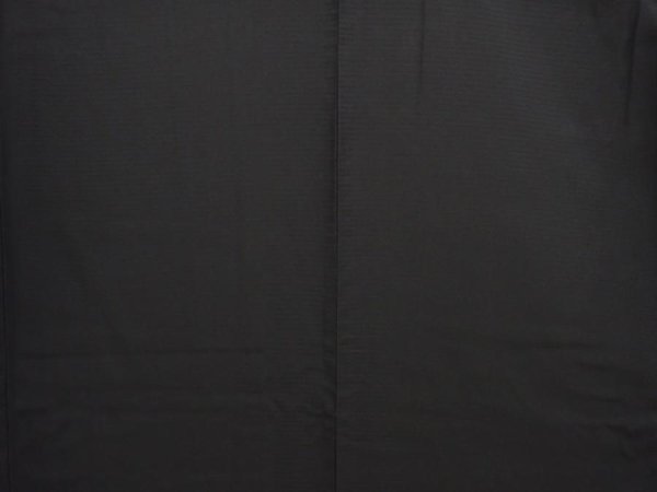 Photo5: 6710T12z670  Japanese Kimono Silk See through KUROMONTSUKI Plain Black (5)