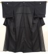 Photo1: 6710T13z530  Japanese Kimono Synthetic See through KUROMONTSUKI Black (1)