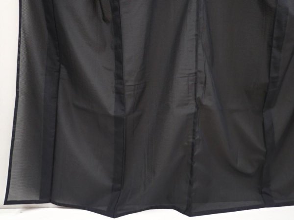Photo4: 6710T13z530  Japanese Kimono Synthetic See through KUROMONTSUKI Black (4)