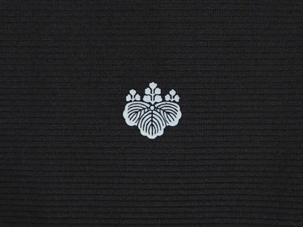 Photo7: 6710T13z530  Japanese Kimono Synthetic See through KUROMONTSUKI Black (7)