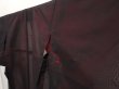 Photo2: 6710T14z390 Vintage Japanese Kimono Silk See through KOMON  Black (2)