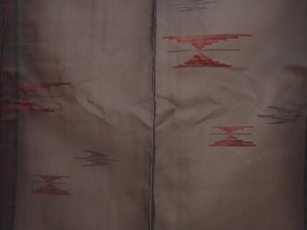 Photo5: 6710T14z390 Vintage Japanese Kimono Silk See through KOMON  Black (5)