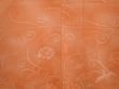 Photo3: 6710T03z580 Vintage Japanese Kimono Silk HAORI Flower Dark coral (3)