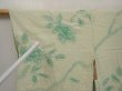 Photo5: 6710T05z440 Vintage Japanese Kimono Silk SHIBORI HAORI Flower Soft green (5)