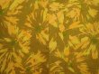 Photo3: 6710T06z520 Vintage Japanese Kimono Silk HAORI Flower Dark yellow (3)