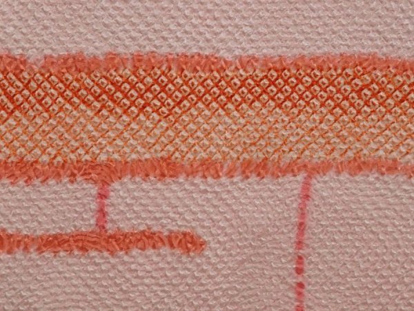 Photo4: 6713T03z470 Vintage Japanese Kimono Silk SHIBORI HAORI  Pink (4)